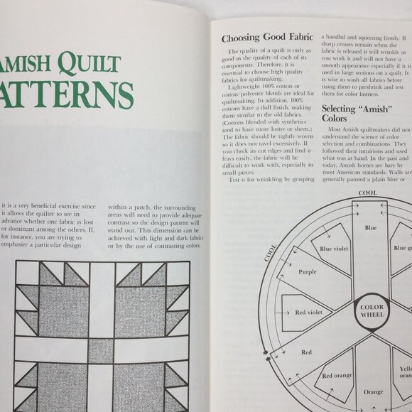 Amish Quilt Patterns Rachel T. Pellman Paperback Book Design Template Projects 1 - Picture 4 of 13